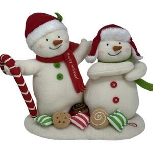 Hallmark Jingle Pals Singing Snowmen & Candy Canes Holiday Decor